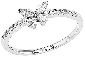 Amor Ring 925 Sterling Silber Damen Ringe, mit Zirkonia synth., Weiß, Kommt in Schmuck Geschenk Box, 2037267
