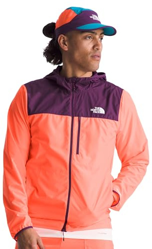 The North Face Higher Run Jacket Vivid Flame/Black Currant Purple S
