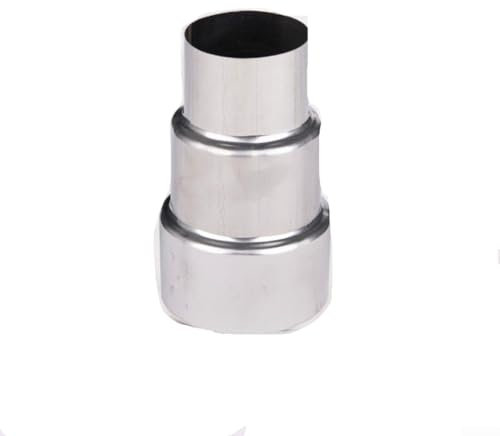 Reduzierstück aus Edelstahl, zum Verbinden von Geräten mit Schornstein oder Stapel, optimiert für Kamine, Outdoor-Camping, Holzofen (Ø70 mm/Ø50 mm)