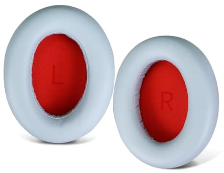SINOWO Almohadillas de repuesto para auriculares SonoFlow 1MORE SonoFlow, SonoFlow SE con cancelación activa de ruido, almohadillas con espuma viscoelástica de aislamiento de ruido, piel sintética