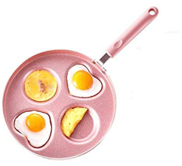 Topf, Omelettpfanne mit vier Löchern, ohne Öl, Bratpfannen for Eier, Schinken, Pfannkuchenhersteller