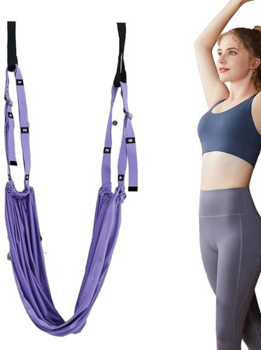 Yoga Inversion Swing,Aerial Yoga Seil - Beinstreckgurt für den Tanz,Flexibilitätstrainer, Backbend-Assistent für Spagat, starkes Anti-Schwerkraft-Spagat-Training Hitrod