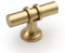 Amerdeco 10 Pack Brushed Gold Cabinet Knobs 2 Inch T Bar Cabinet Pulls Kitchen Cabinet Handles Cabinets Hardware Drawer Pulls AM002