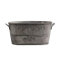 LLMTYO Pflanztöpfe Zink-Metall-Blumentopf Gartenpflanzer Trog Blumentopf Container Home Party Outdoor Garten Dekoration Töpfe für Pflanzen