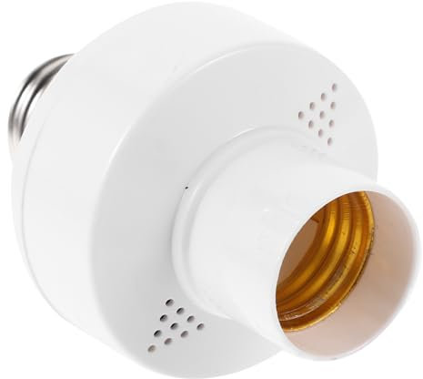 VILLCASE Smart Lampenfassung Mit Sprachsteuerung Schraubsockel Adapter Kompatibel Mit Led Und Energiesparlampen Einfache Installation Vielseitig Für Garten Garage Badezimmer Und Wohnräume