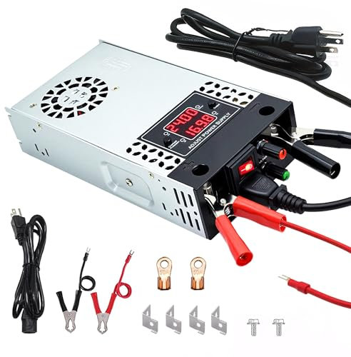 Upgrade Einstellbar Trafo DC 30V 17A 500W Netzteil Transformator Schalternetzteil 230V AC auf DC Netzteil 30Volt Transformator Industriell für LED Lichtleiste CCTV Kamera Sicherheitssystem Radio SMPS