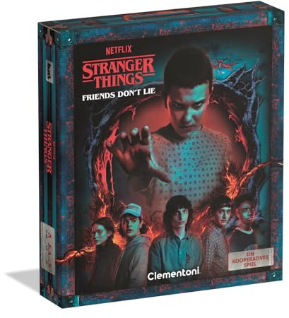 Clementoni Stranger Things Friends Don't Lie: Kooperations-Spiel | Kooperatives Brettspiel für Erwachsene & Kinder ab 12 Jahre - Geschenkidee für Fans - 59474