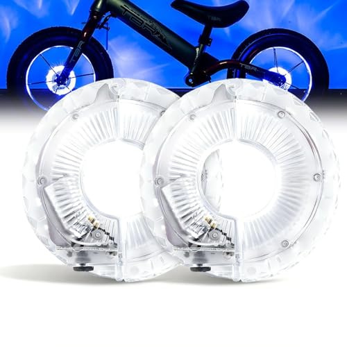 2 Stück Led Radnabenlichter, Usb Aufladbare Led Radnabenlichter, Usb Wiederaufladbar Speichenlichter Für Balance Scooter, 7 Farben 18 Modi, Wasserdichte Speichenlichter Für Smart Induction Zubehör