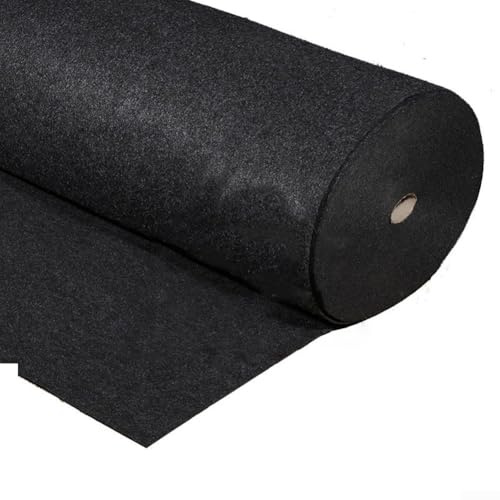 Speaker Mesh Cloth 1x1M, DIY Replacement Dustproof Protective Blanket, Sound-Absorbing Felt Fabric for Speaker Box Equipment Accessories(BLACK)