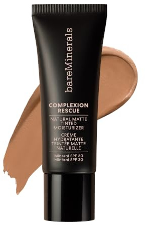 bareMinerals COMPLEXION RESCUE Natural Matte Getönte Pflege SPF 30 | Pflegende Formel für langanhaltende Glanzkontrolle und ein natürliches mattes Finish. Leichte Deckkraft, 35ml.