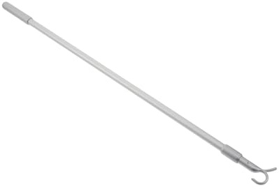 SHINEOFI Tige Télescopique de Remplacement 81 Cm Gris pour Stores Enrouleurs sans Cordon avec Crochet, Baguette de Tirage Silencieuse et Réglable pour Tringles à Rideaux et Voilages, Usage