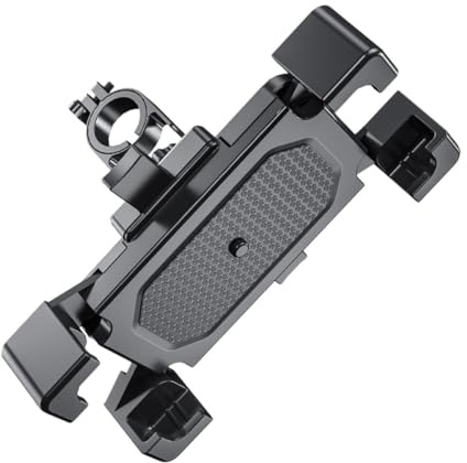 OSALADI Support de Téléphone pour Moto et Vélo, Fixation sur Guidon, Matériau Robuste, Compatible Smartphone, Usage Extérieur pour Navigation et Cyclisme, Support Portable Étanche