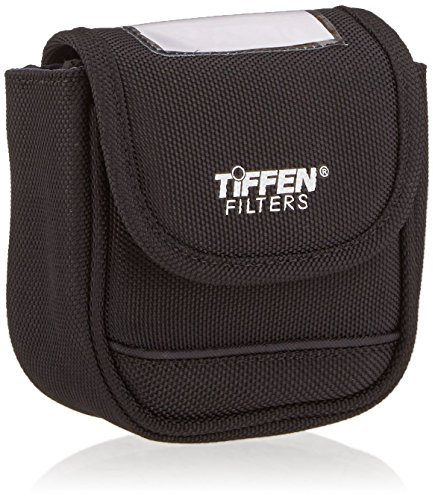 Tiffen 4BLTPCHLGK Large Belt Style Filter Pouch for 62mm to 82mm Filters-Black