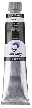 Van Gogh peinture couleurs à l'huile, tube 200ml, Noir d'ivoire 701