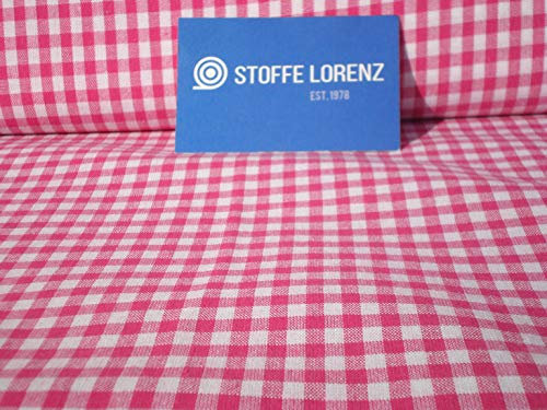 Bauer - Vichy - karo Stoff Meterware Fb.rose