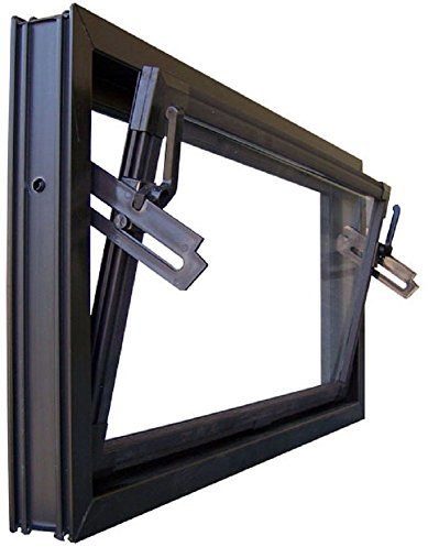 Kippfenster braun 80 x 60 cm Isolierglas