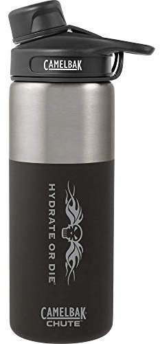 CamelBak (54157 Chute Vacuum Insulated Stainless Water Bottle - Jet Black, 20 oz