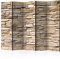decomonkey Paravent Raumteiler Innen Mauer 225x172 cm 5 Teilig Einseitig Room Divider Wall Raumteiler Stehend Trennwand Sichtschutz Spanische Wand Sichtschutzwand Wohnzimmer Holz Ziegel Stein