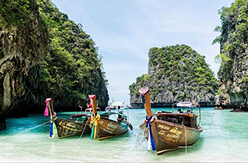 HANSEPUZZLE 24456 - Thailand Puzzle 500 Teile | Reisen Puzzle mit hochwertiger Puzzle Aufbewahrung: Kartonbox und wiederverschließbarem Beutel | Puzzle-Maße: 46 x 30 cm
