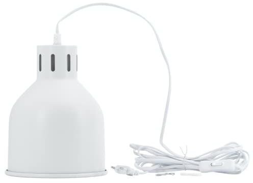 Venso EcoSolutions E27 SAGA Lampenschirm Weiß, LED pflanzenlampe E27 Pflanzenleuchte, LED Wachstumslampe für verbesserte Photosynthese und Chlorophyllbildung, Anzuchtlampe Gemüse, Pflanzenlicht