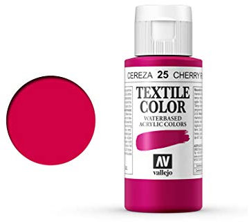 Vallejo Textile Color 40025 Cherry Red (60ml)