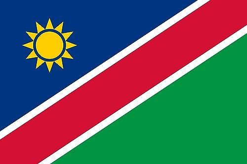 SHATCHI Namibia Large 5x3Ft National Flag Premium Quality with Metal Eyelets Namibian Supporter Fans Event Football Decoration Party Accessory Rugby Sports, Polyester