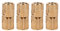 Samfox Charnières Cylindriques - Charnières à Barillet Dissimulées - Charnière Invisible Charnières à Barillet Caché en Laiton, Angle D'ouverture 180 ° 4Pcs (Taille : 10mm)