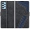 MOBESV Hülle für Samsung Galaxy A52 Handyhülle, Lederhülle mit Kartenfach, Klapphülle mit Ständer, Flip Case Handytasche Schutzhülle, Modisch Schwarz