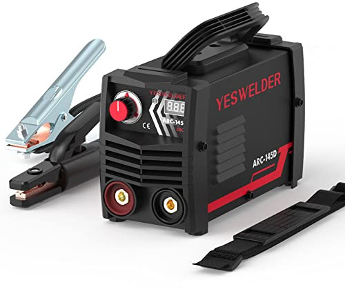 YESWELDER 145A ARC Schweißgerät 230V MMA Elektrodenschweißgerät Stabschweißgerät Heißer Start IGBT Wechselrichter Antihaft Digitalanzeige LCD
