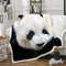 Panda Plüschdecke 3D Panda drucken Sherpa Decke Kinder Jungen Mädchen Niedliche Tiermuster Kuscheldecke 150x200cm Luxus Weiche Fuzzy Decke für Schlafsofa Couch Wohndecke Schwarz und weiß