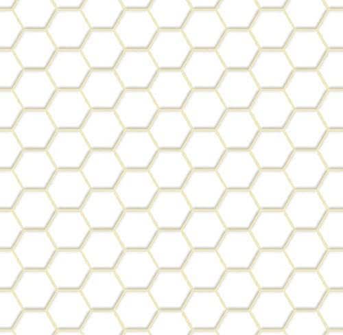 Melody Jane Dolls Houses Dolls House White Beige Hexagon Tile Sheet Miniature Bathroom Kitchen Flooring