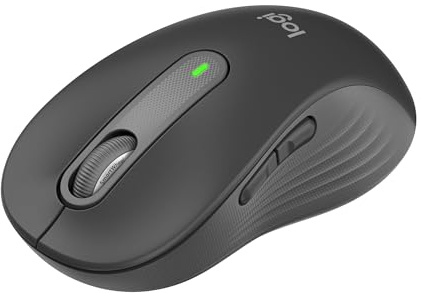 Logitech Signature M650 L Full Size Wireless Mouse - for Large Sized Hands, 2-Year Battery, Silent Clicks, Customisable Side Buttons, Bluetooth, for PC/Mac/Multi-Device/Chromebook - Graphite