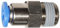Rückflußverhinderer Rückschlagventil mit Steckanschluß gerade Verbinder (1/4 x 6mm)