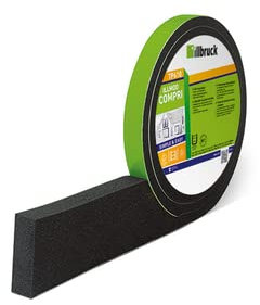 Illbruck TP610 Hochleistungs BG1 Fugendichtband Kompriband Quellband Schlagregendicht Witterungsbeständig (15/5-12 4,3 Meter, Anthrazit)