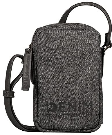 DENIM TOM TAILOR bags Jessy Damen Handytasche Umhängetasche Mittelgroß Grau