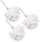 ABOOFAN Weihnachtsdeko Christbaumkugeln 3 Stück Weihnachtskugel-Anhänger Weihnachtskugel-Ornamente Weiße Weihnachts-Schneebälle Weiße Dekorationen Weihnachts-Schneekugeln Schneekugel