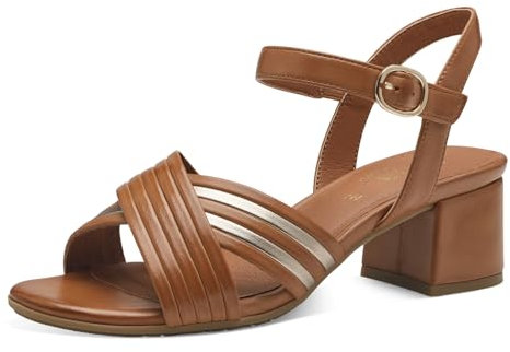Jana 8-28366-42, Sandali con tacco Donna, Marrone, 40 EU