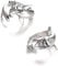 generic 2 Stücke Haifischring Vintage Punk Ozean Tier Offener Ring Schmuck Zubehör Für Frauen Mädchen, Blau, Silber, 1 Stück, Verstellbar, Cocktailparty, Ring