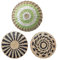 3 piezas cestas de pared tejidas para colgar, bandeja de mimbre hecha a mano, plato decorativo para frutero, decoración de pared de ratán para el hogar