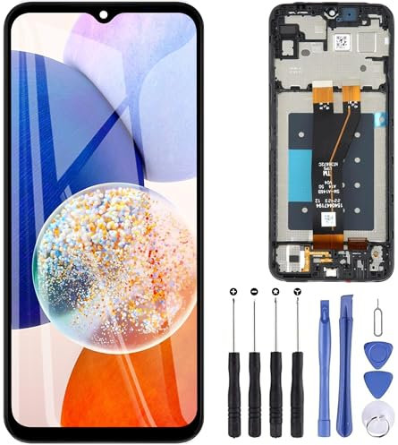 ZOETEC Écran de rechange pour Samsung Galaxy A14 5G SM-A146P SM-A146U 6,6 LCD écran tactile numériseur Assemblée complète avec cadre, ensemble d'outils de réparation (pas pour SM-A145R)