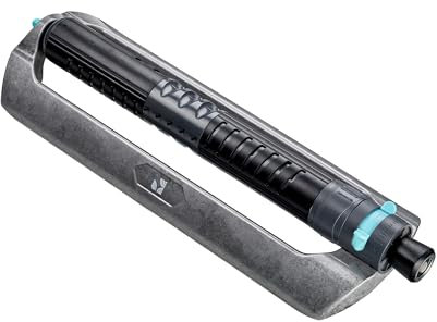 Lawn Turbo Oscillating Water Sprinkler 100004 Adjustable Pattern to Cover 4,250 sq.ft. by New England Garden Tools