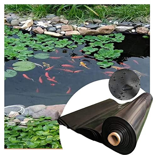 IBOWZ Fischteich-Teichfolien, 0,5 mm Dicke, reißfeste PVC-Membran, Flexible Poolhäute für Fischteich-Wasserfallfolien, Sicherheit für Fische und Pflanzen, 53 Größen