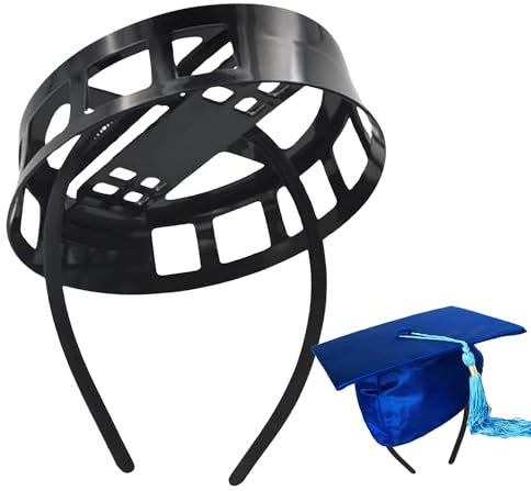 DONGSZQ Graduation Hat Holder 2024, Abschluss-Hut-Stirnband-Einsat, sichern Sie Ihre Abschlusskappe und Ihre Frisur, Stirnband Für Abschlusskappe für die Abschlussfeier vom Hochschule