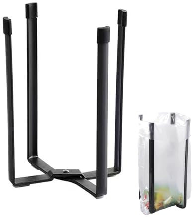 Megcdtr Abtropfgestell Flaschen, 21 * 13cm Flaschen Abtropfständer, Flaschenständer zum Abtropfen, Flaschenabtropfgestell für 4 Flaschen Faltbar MehrzweckstäNder Die KüChe Werden(Schwarz)