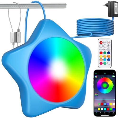 AHJ LED Poolbeleuchtung Unterwasser für Aufstellpool, 20W 12V RGB Pool LED Beleuchtung mit Dimmbar Farbwechselnde, Pool Lampe Unterwasser mit APP-Kontrolle, Pool Licht IP68 Wasserdicht mit 8m Kabel