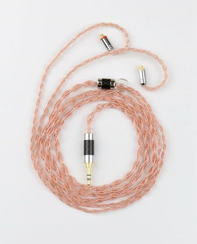 KYUHEEO 4Core Pure Copper IEM Replacement Cable MMCX 3.5MM Upgrade Earphone Cable for TIN Audio T2 Pro T3 SE315 SE846 SE425 BGVP W60 Gems 7HZ Earphones