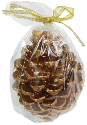 Zelda Bomboniere Kerze Tannenzapfen 10x10x11 Kupfer Dekoration Weihnachtsdekoration