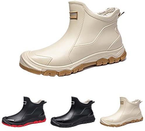 Stivali Da Pioggia Da Donna Stivali Gomma Donna Impermeabili Stivaletti Pioggia Antivento Stivali Pioggia Donna Comode Scarpe Da Donna Inverno Rain Stivaletto Pvc Per Giardinaggio E Pesca Offerta