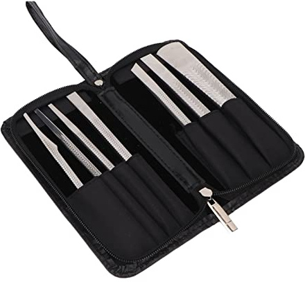 Pediküre-Werkzeuge, 7-teiliges Pediküre-Messer-Profi-Set, Peeling-Schaber-Feilen-Set, Fußnagel-Werkzeug, Pediküre-Werkzeuge für Füße, Maniküre-Werkzeuge mit Aufbewahrungskoffer