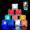 Cuackamily 12 Glaçons LED, Coloré Lumineux Capteur de Liquide, Jouets Bain pour Bébé, Jouet d'eau Glaçons Couleur Flash Lumineuse Capteur de Liquide Décoration Enfants Fête Anniversaire Noël Club